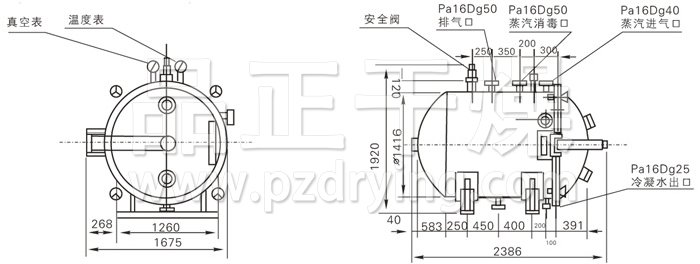 圓形靜態(tài)真空干燥機(jī)結(jié)構(gòu)示意圖 圓形靜態(tài)真空干燥機(jī)結(jié)構(gòu)示意圖
